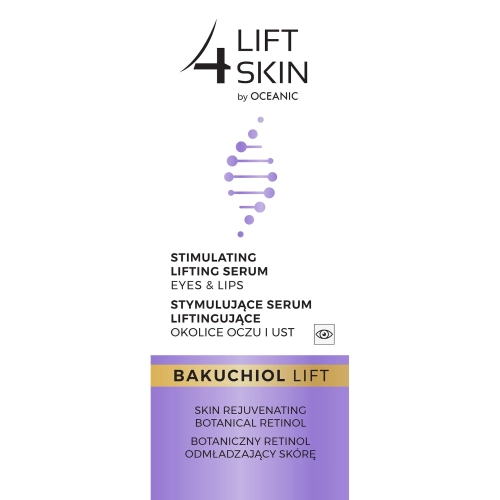 LIFT4SKIN BAKUCHIOL LIFT Stymulujące Serum Liftingujące na Okolice Oczu i Ust 15 ml