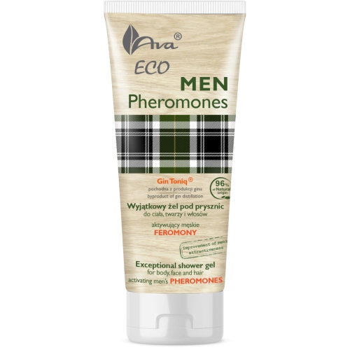 Ava Eco Men Pheromones Żel Pod Prysznic do Ciała Twarzy i Włosów 200 ml