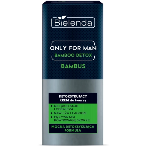 BIELENDA Only for Man BAMBOO DETOX Detoksykujący Krem do Twarzy 50 ml