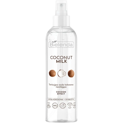 Bielenda COCONUT MILK Tonizująca Woda Kokosowa Nawilżająca do Twarzy COCOON EFFECT 200 ml