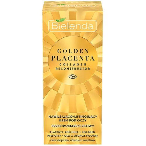 Bielenda Golden Placenta Collagen Nawilżająco Liftingujący Krem Przeciwzmarszczkowy pod Oczy 15 ml