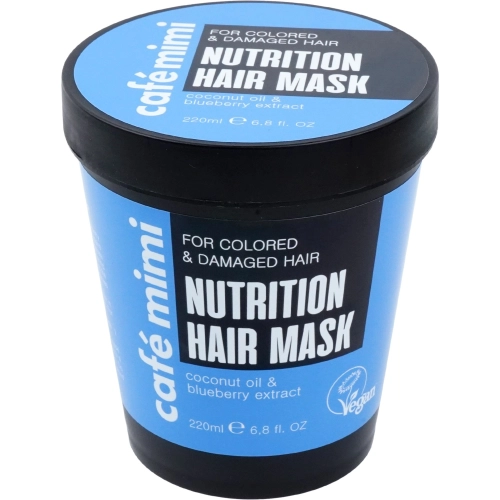 CAFE MIMI Maska do Włosów Zniszczonych i Farbowanych Odżywienie i Regeneracja 220 ml