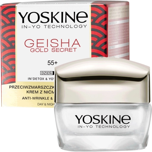 Yoskine Geisha Gold Secret Krem do Twarzy na Dzień i Noc Regenerujący 55+ 50 ml