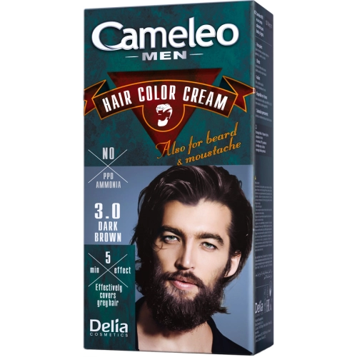 Delia Cameleo Farba do Włosów i Brody dla Mężczyzn 3.0 Brąz 30 ml