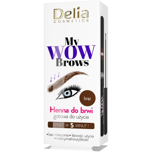 Delia Henna My WOW 4.0 Brąz do Brwi 6 ml