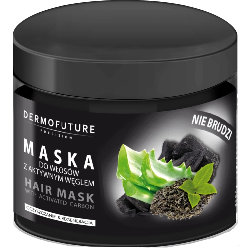 DermoFuture Carbo Maska do Włosów z Aktywnym Węglem Oczyszczanie i Regeneracja 300 g