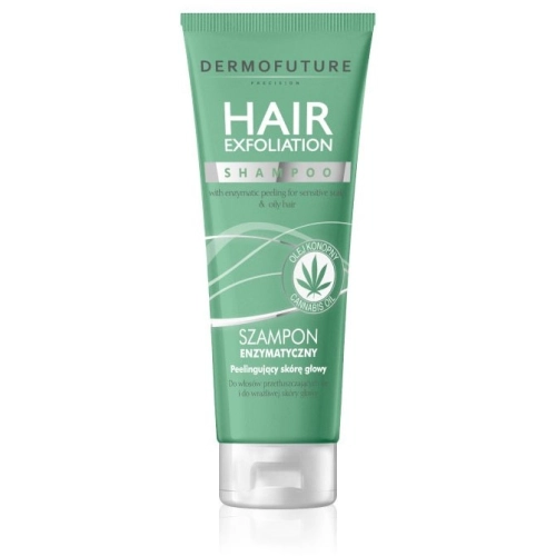 DermoFuture Hair Exfoliation Szampon Enzymatyczny do Włosów Pozbawionych Blasku 200 ml
