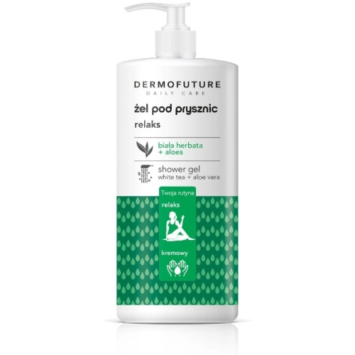 DermoFuture Daily Care Żel pod Prysznic Relaks Biała Herbata Aloes 480 ml