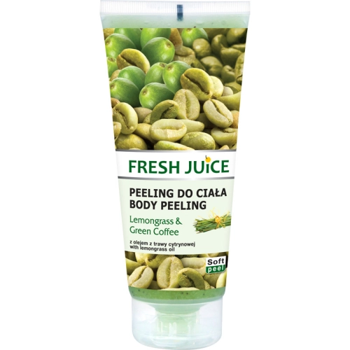 Fresh Juice Żel Peelingujący do Ciała Lemongrass & Green Coffee z Olejkiem z Trawy Cytrynowej 200 ml