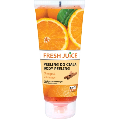 Fresh Juice Żel Peelingujący do Ciała Orange & Cinnamon z Ekstraktem z Pomarańczy i Olejem Cynamonowym 200 ml