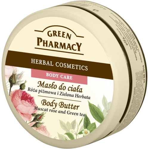 Green Pharmacy Masło do Ciała Regenerujące Róża Piżmowa i Zielona Herbata 200 ml