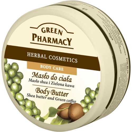 Green Pharmacy Masło do Ciała Nawilżające Masło Shea i Zielona Kawa 200 ml