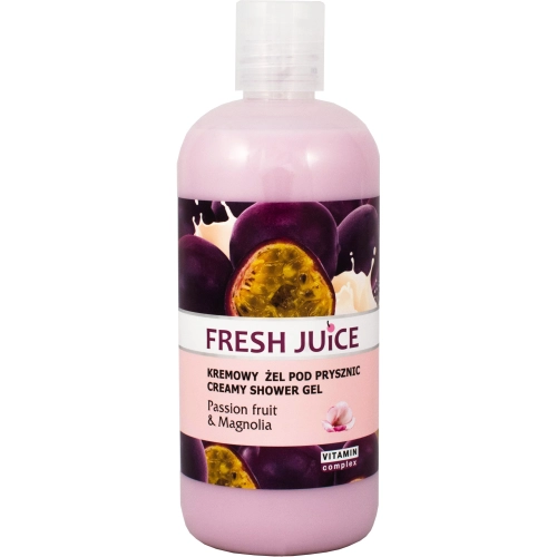 Fresh Juice Kremowy Żel pod Prysznic Passion Fruit & Magnolia Oczyszcza i Tonizuje Skórę 500 ml