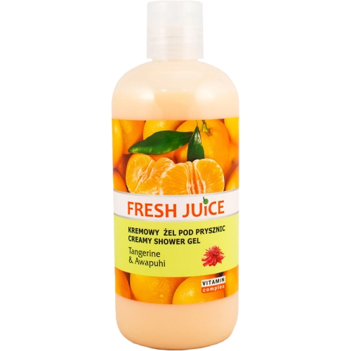 Fresh Juice Kremowy Żel pod Prysznic Tangerine & Awapuhi Ujędrnia i Nawilża Skórę 500 ml