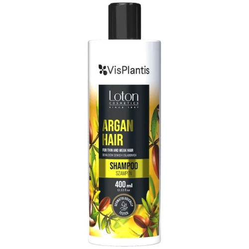 Vis Plantis Loton Argan Hair Szampon do Włosów Cienkich i Osłabionych z Arganem 400 ml