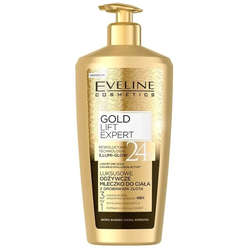 Eveline Gold Lift Expert Odżywcze Mleczko do Ciała 350 ml