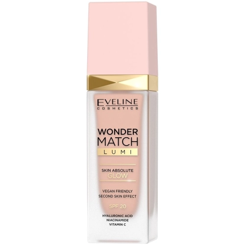 Eveline Wonder Match Luksusowy Podkład do Makijażu Rozświetlający 10 Vanilla 30 ml