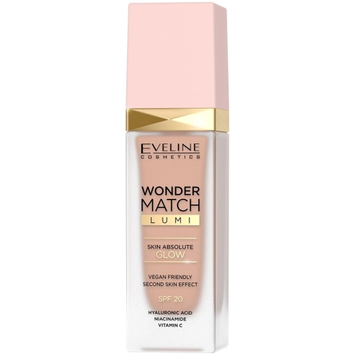 Eveline Luksusowy Podkład Rozświetlający Wonder Match Lumi 20 Nude 30 ml