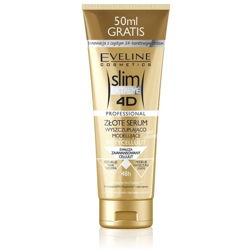 Eveline Slim 4D Złote Serum do Ciała Wyszczuplająco Modelujące 250 ml