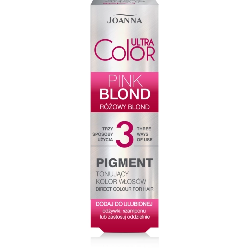 Joanna Ultra Color Pigment Tonujący Kolor Włosów RÓŻOWY BLOND 100 ml