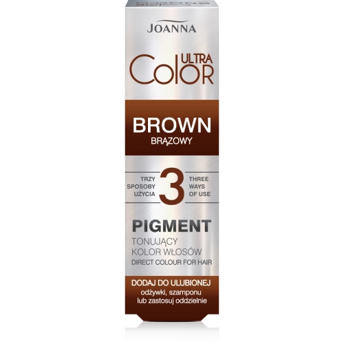 Joanna Ultra Color Pigment Tonujący Kolor Włosów BRĄZOWY 100 ml