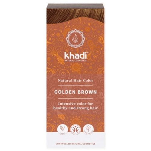 Henna do Włosów Naturalna Khadi Złoty Brąz