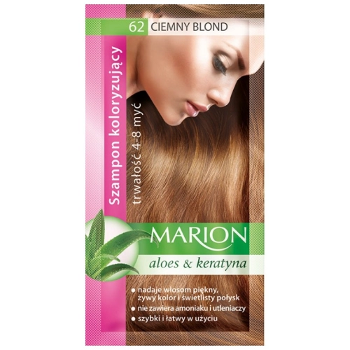 Marion Szamponetka do Koloryzacji Włosów 62 Ciemny Blond 40 ml
