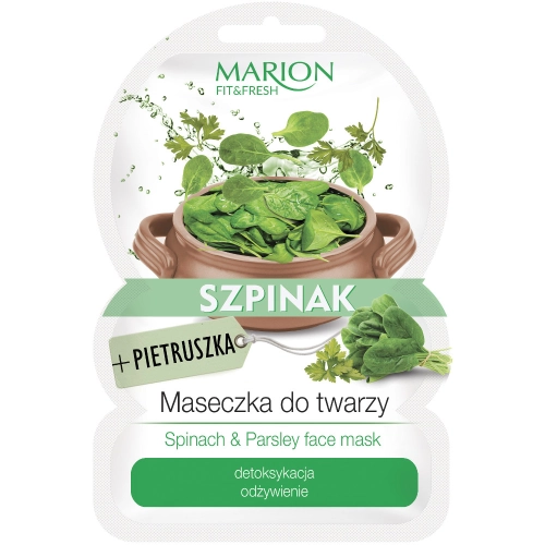 Marion Fit & Fresh Maseczka do Twarzy SZPINAK + PIETRUSZKA Detoksykacja i Odżywienie 9 g