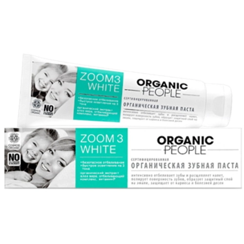 Organiczna Pasta do Zębów – ZOOM 3 WHITE - 3 x Bielsze Zęby - Intensywne Bezpieczne Wybielenie - 100 ml