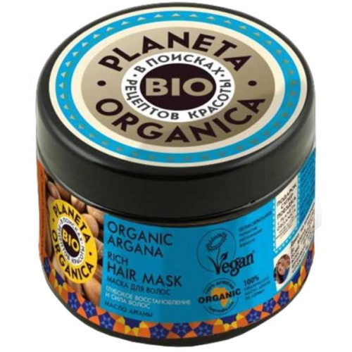 Organiczna Bio Regenerująca i Odżywcza Maska do Włosów Arganowa 300 ml