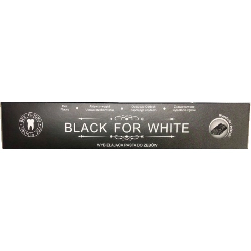 Czarna Wybielająca Pasta do Zębów BLACK FOR WHITE 75 ml