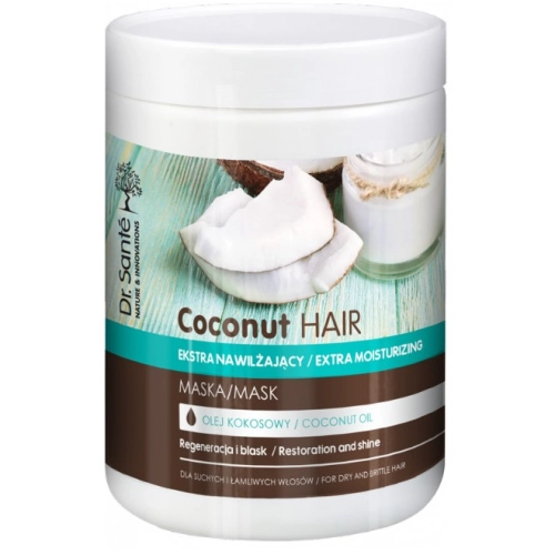Coconut Hair Maska z Olejem Kokosowym do Suchych i Łamliwych Włosów 1000 ml