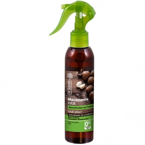 Spray do włosów Olej Macadamia i Keratyna - Odbudowa i Ochrona Dr. Santé 150 ml