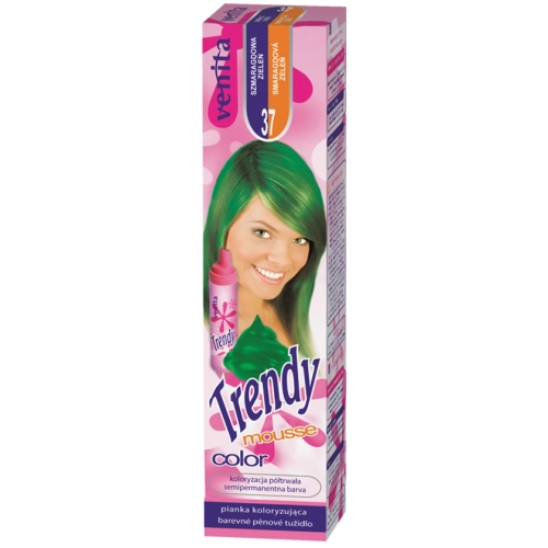 Venita Trendy Color 37 Szmaragdowa Zieleń Pianka Koloryzująca do Włosów 75 ml