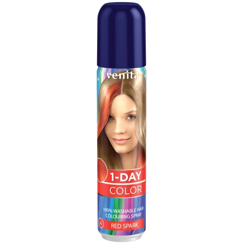 Venita Spray do Włosów 1 Day Color Czerwona Iskra 50 ml