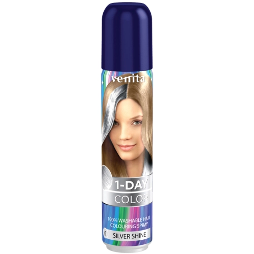 Venita Spray do Włosów 1 Day Color 6 Srebrny Promień 50 ml