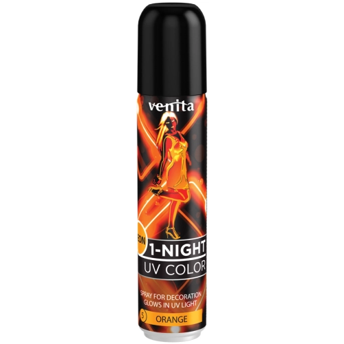 Venita 1 Night 5 Pomarańczowy Spray do Włosów Neon 50 ml