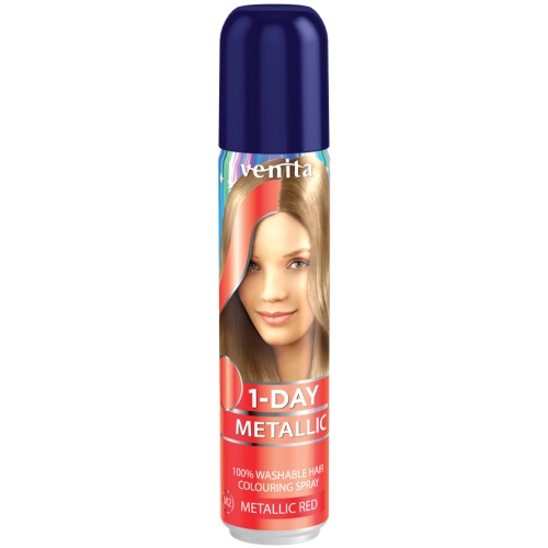 Venita Spray do Włosów 1 Day Color M2 Metallic Red 50 ml