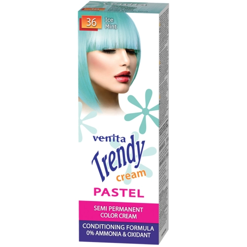 Venita Trendy Cream Koloryzujący Krem do Włosów 36 Mroźna Mięta 75 ml