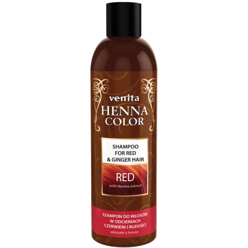 Venita Henna Szampon Red do Włosów w Odcieniach Czerwieni i Rudości 250 ml