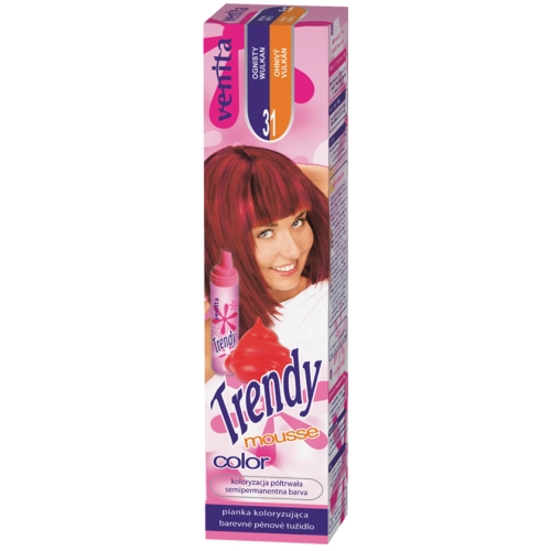 Venita Trendy Color 31 Ognisty Wulkan Pianka Koloryzująca do Włosów 75 ml