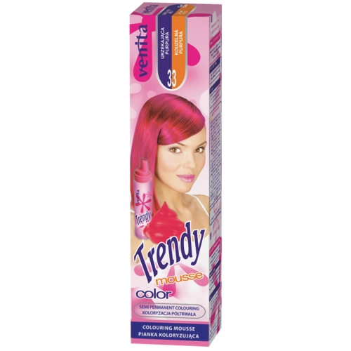 Venita Trendy Color 33 Urzekająca Purpura Pianka Koloryzująca do Włosów 75 ml
