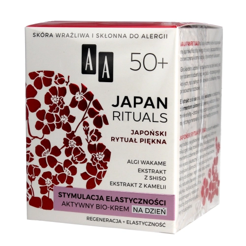 Aa Japan Rituals 50+ Aktywny Bio-Krem Na Dzień - Stymulacja Elastyczności 50ml