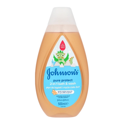 Johnson`S Baby Pure Protect Płyn Do Kąpieli 2in1 Dla Dzieci 500ml