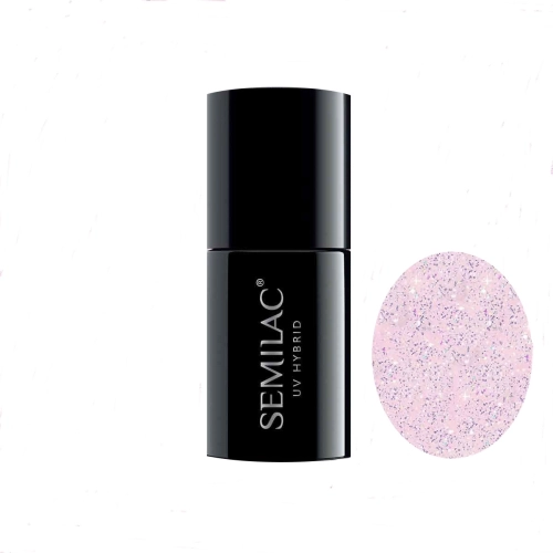 Semilac Extend Lakier Hybrydowy 5in1 Nr 806 Glitter Delicate Pink 7ml