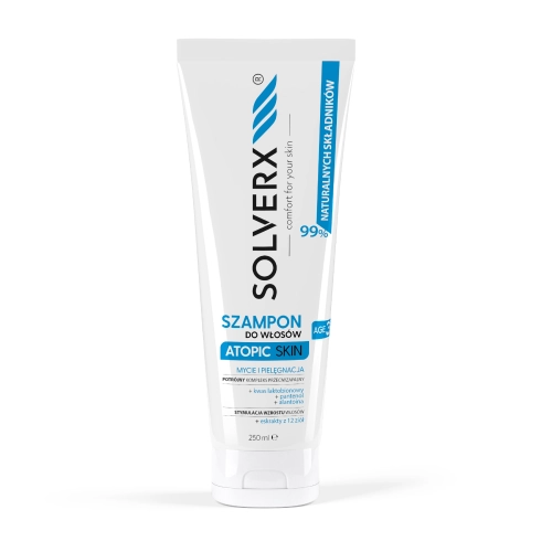 Solverx Atopic Skin Szampon Do Włosów - Pielęgnujący I Przeciwzapalny 250ml