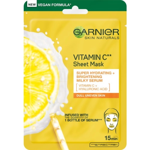 Garnier Skin Naturals Vitamin C Maska Na Tkaninie Intensywnie Nawilżająca 28g
