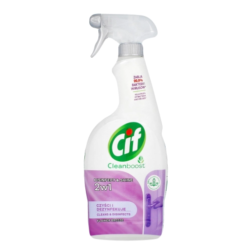 Cif Disinfect Shine Spray Czyszcząco-Dezynfekujący Flower Breeze 750 Ml