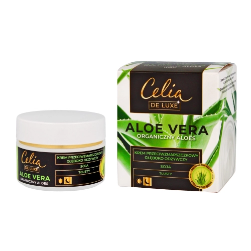 Celia De Luxe Aloe Vera Tłusty Krem Przeciwzmarszczkowy Głęboko Odżywczy Na Dzień I Noc 50ml