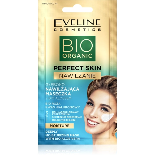 Eveline Bio Organic Perfect Skin Głęboko Nawilżająca Maseczka Z Bio Aloesem 8ml